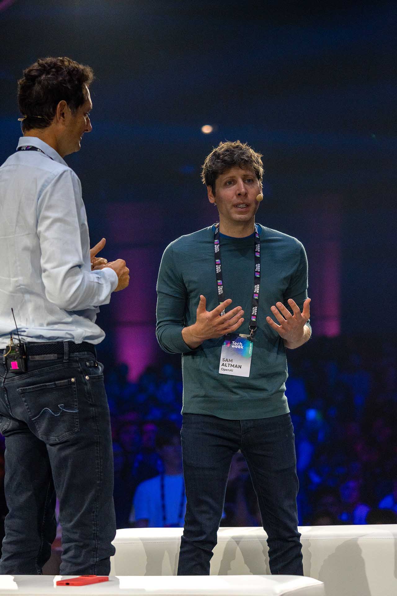 John Elkann and Sam Altman