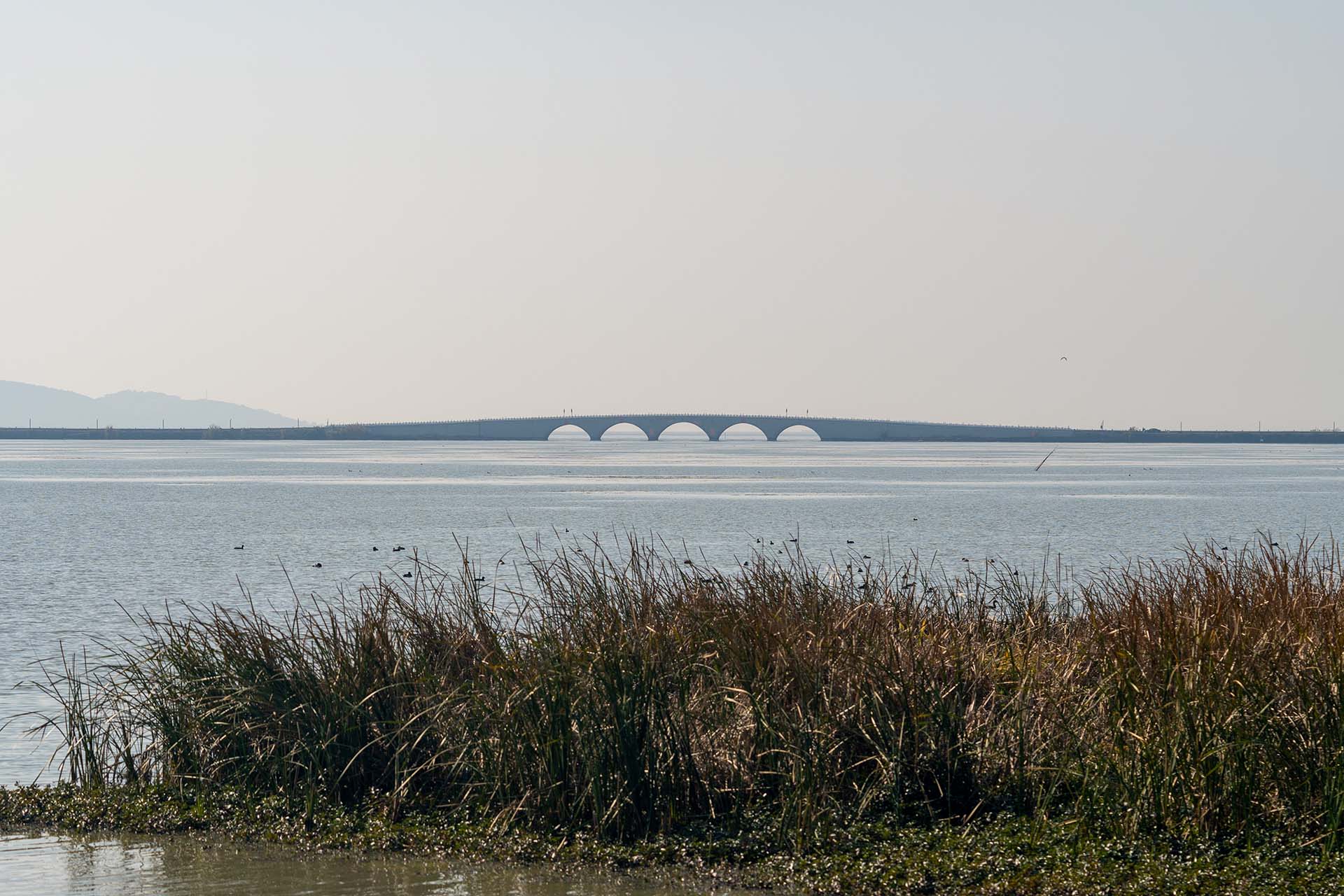Bridge connecting Xishan Island to nearby small islet